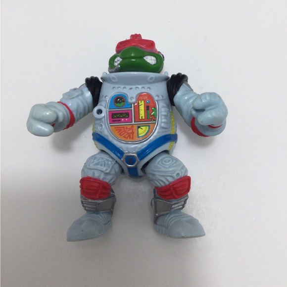 Vintage Teenage Mutant Ninja Turtles TMNT Raphael space Astronaut Figure 1990 - Picture 8 of 8